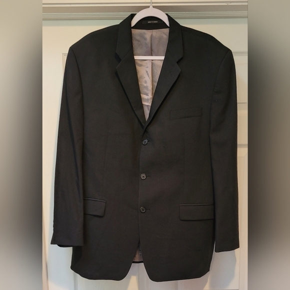 $325 Men's Calvin Klein 3 Button Single Breasted Wool Jacket Sportscoat Suitcoat - Picture 1 of 11